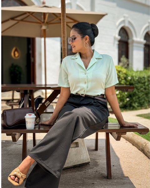 Whisper Light Crop Top - Mint Green